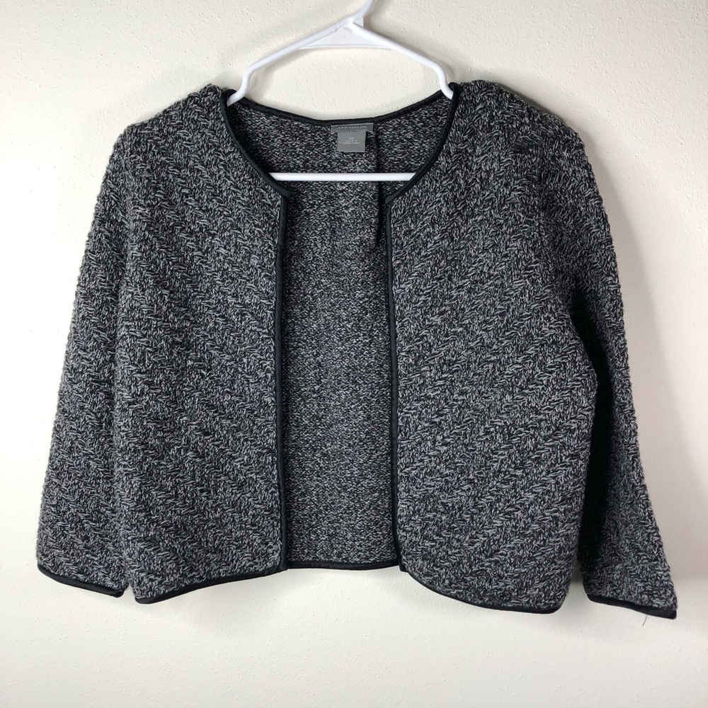 Ann Taylor Cropped Sweater with Piping - Picture 1 of 6
